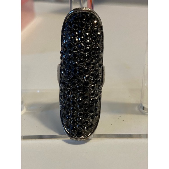 Similar look to a BCBG Max Azria Armor ring, looks like Hematite Ring, S… - Picture 1 of 4